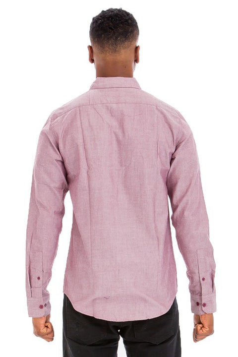 WEIV Men's Casual Long Sleeve Shirt