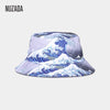 NUZADA 3D Wave Print Reversible Bucket Hat