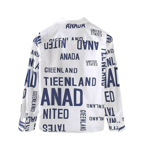 Men's HQ Letter Print Shirt