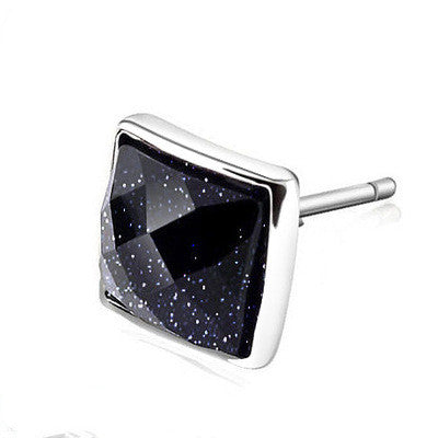 Pendientes de plata de ley 925 hipoalergénicos.