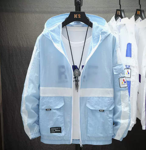 Chaqueta de protección solar ultrafina y transpirable para hombre