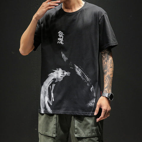 Men's Oversized Brushed Ink T-Shirt
