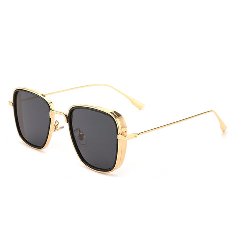 NetRed Thick-Edged Irregular Square Sunglasses