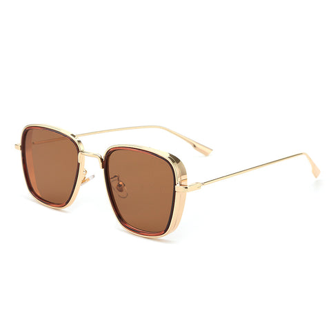NetRed Thick-Edged Irregular Square Sunglasses