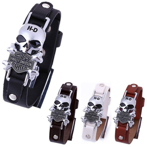 Brassard tête de mort Harley Davidson