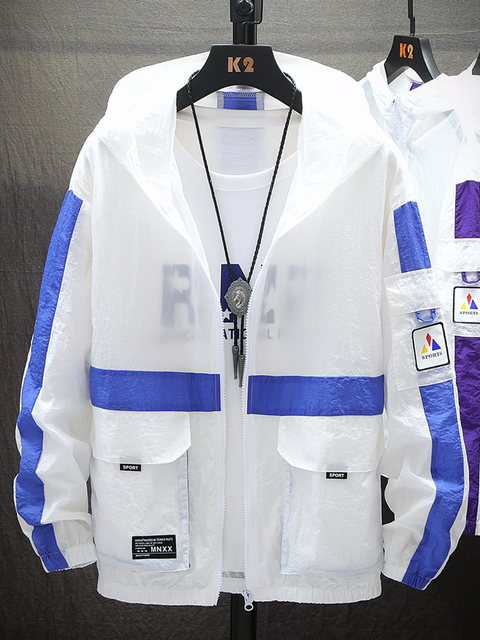 Chaqueta de protección solar ultrafina y transpirable para hombre