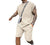 Men's Loose Fit Trendy Sleeveless Two-Piece Suit