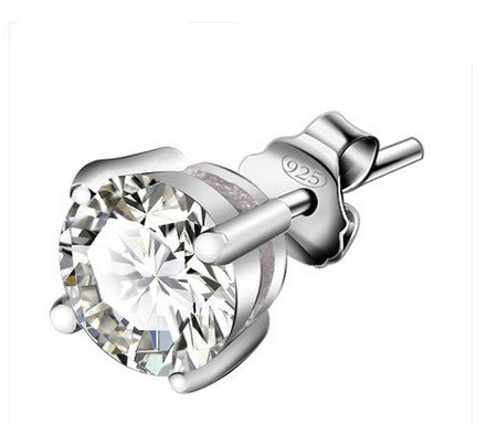 Pendientes de plata de ley 925 hipoalergénicos.