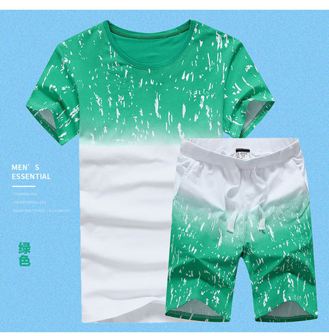 NEW Men's Summer Casual T-shirt & Shorts Set