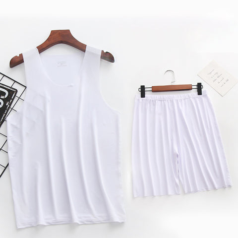 NEW Men's Ice Silk Pajama Set