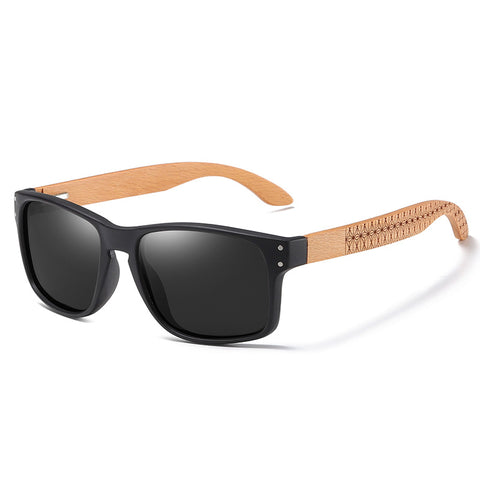 Bamboo & Wood Detail Trend Sunglasses