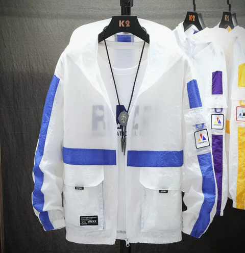 Chaqueta de protección solar ultrafina y transpirable para hombre