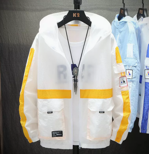 Chaqueta de protección solar ultrafina y transpirable para hombre