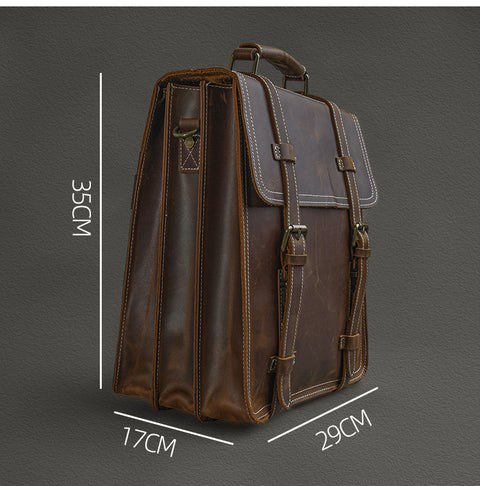 Classic Vintage Leather Backpack