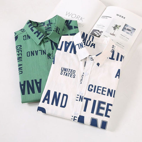 Men's HQ Letter Print Shirt