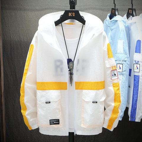 Chaqueta de protección solar ultrafina y transpirable para hombre