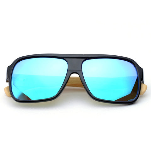 Wooden Square Frame Sunglasses