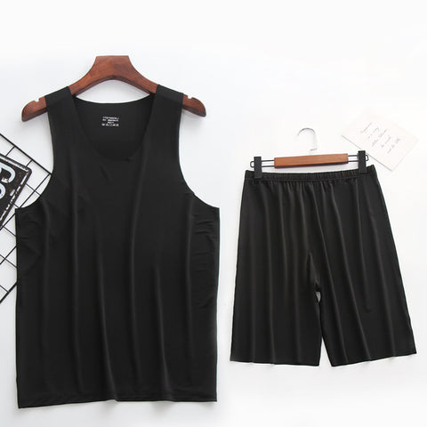 NEW Men's Ice Silk Pajama Set