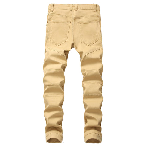 Slim Fit Distressed Casual Jeans