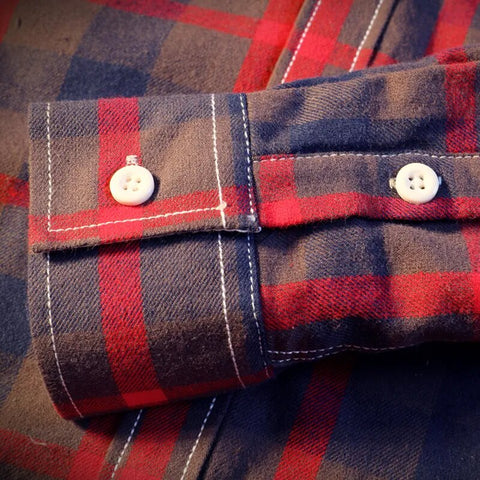 Men's Warm Fleece Lined Plaid Flannel Shirt