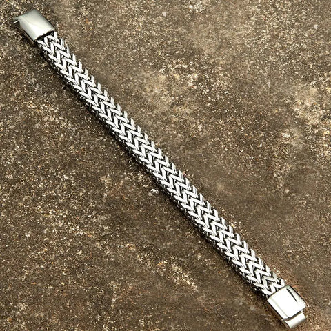 Men's Stainless-Steel Curb Link Arm Band