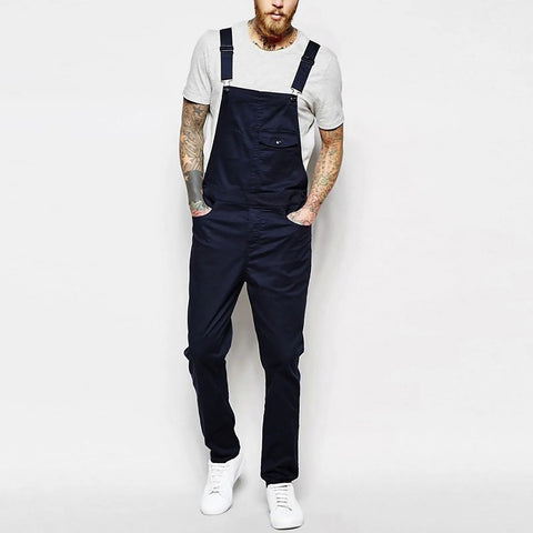 Men's Denim Retro Jumpsuit/Overalls