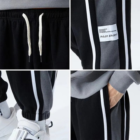 Men's Side Striped Relaxed Fit Joggers