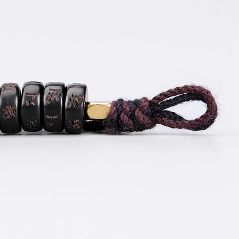 Handmade Natural Stone Tibetan Buddhist Mantra Bracelet