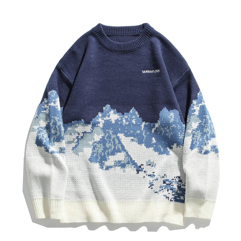 SERBIAFLODS UNISEX TechKnit Snow Mountain Sweater