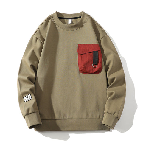 Pocket Casual Long-Sleeve Sweatshirt
