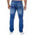 Men's Classic Straight Cut Washed Denim Jeans