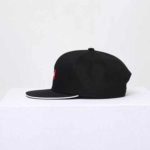 NUZADA Black Embroidered Snapback