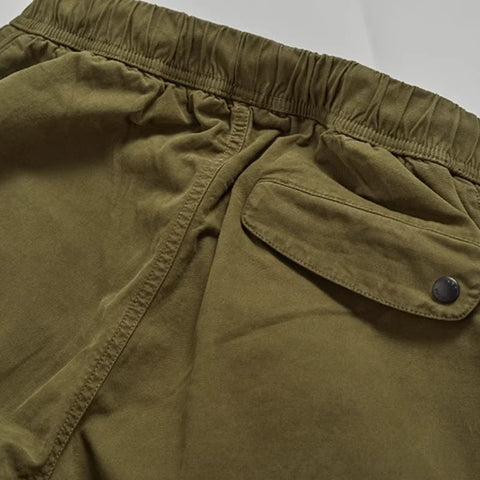Woven Tie-Feet Cargo Pants