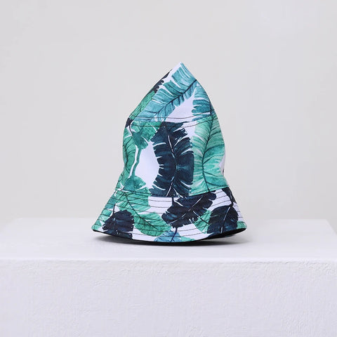 NUZADA Unisex Feather Print Reversible Bucket Hat