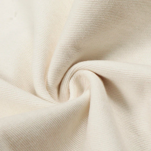 IFB Waist Wrap Shirt Print Wide Leg Jeans