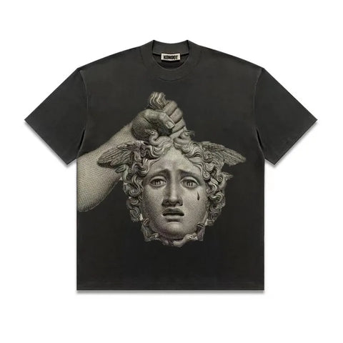 KONOOT Heavy Cotton Medusa Square Cut T-Shirt