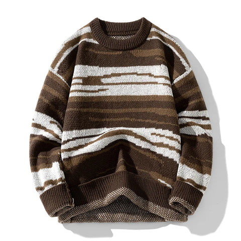 Japanese Knitwear Retro Collision Sweater