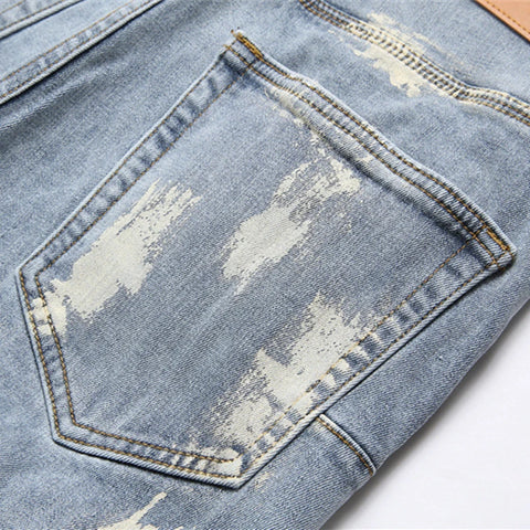 NEW PURPLE BRAND Men's Mid-Rise Slim Fit Jeans