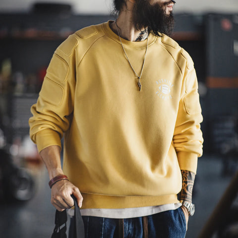 AMEKAJI Fleece Crew Neck Sweatshirt