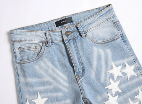 AMIRI Star Patch Skinny Jeans