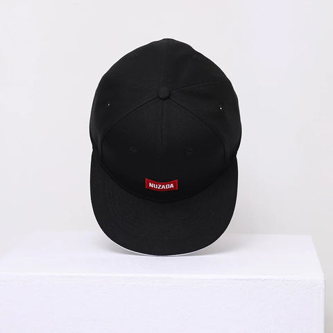 NUZADA Black Embroidered Snapback