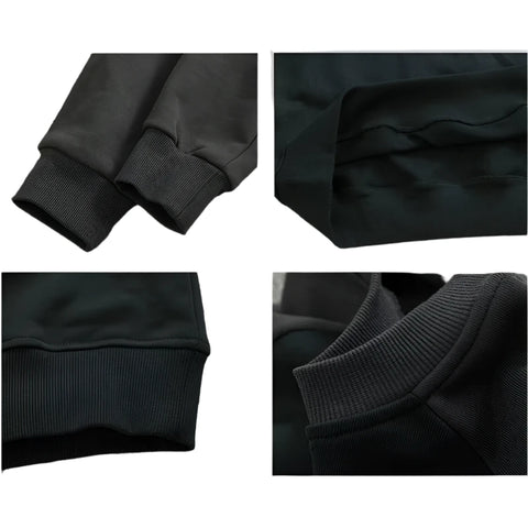 Heavy Cotton Color-Block Winter Sweatshirt