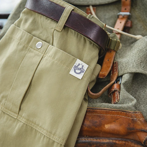 Short militaire P37 100 % coton pour hommes