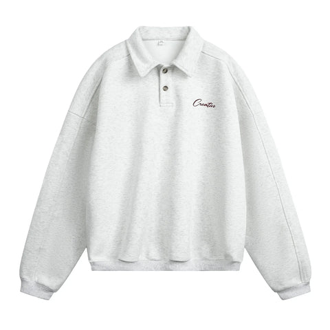 TFETTER Creative Long Sleeve Polo Sweatshirt