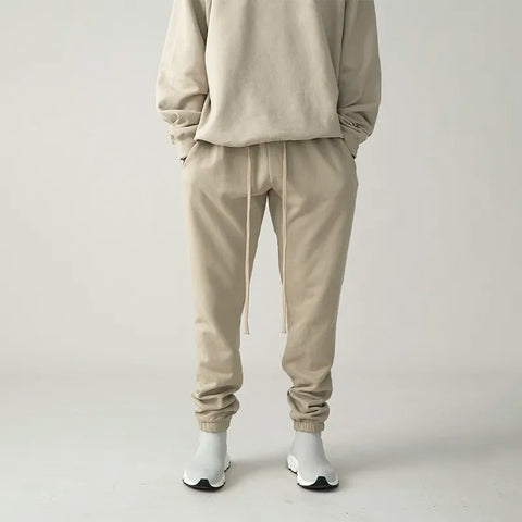 100% Cotton Solid Color Sweatpants