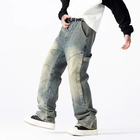 PNF Classic Patchwork Relaxed Fit Jeans