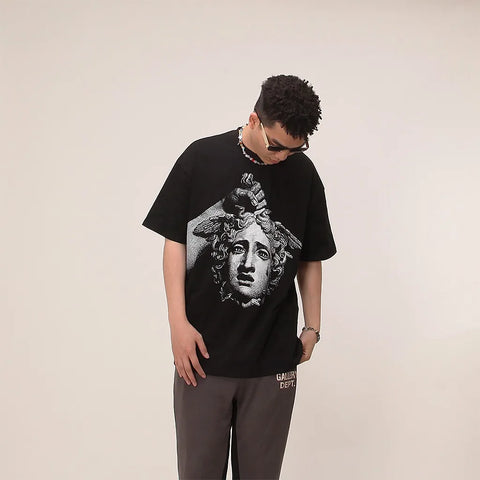 KONOOT Heavy Cotton Medusa Square Cut T-Shirt