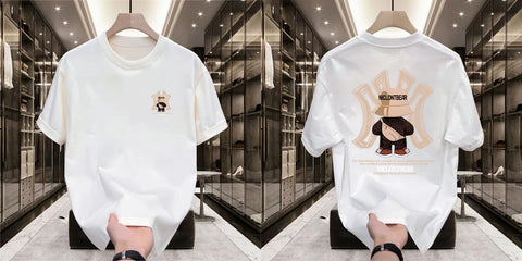 NICLONTBEAR Heavy Cotton Crew Neck T-Shirt