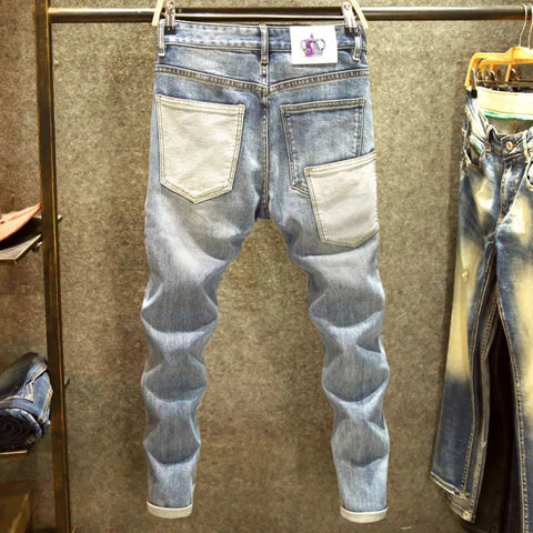 Men's Euro Straight Fit Pocket Jeans