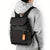 Black Waterproof Oxford Backpack